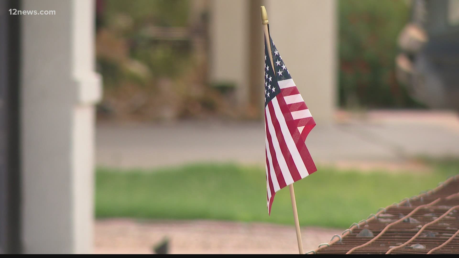 Tempe police are investigating a flag stolen from outside a veteran's home just before Memorial 
Day.