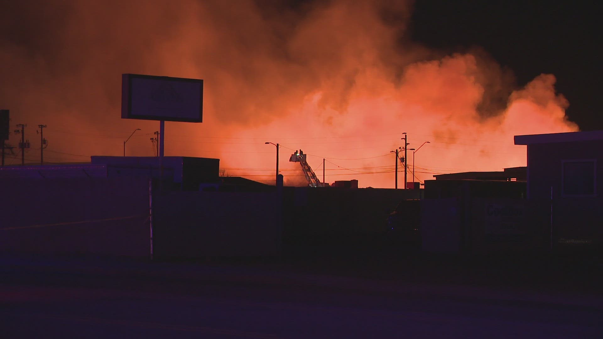 The fire broke out Thursday night near 35th Avenue and Buckeye Road.