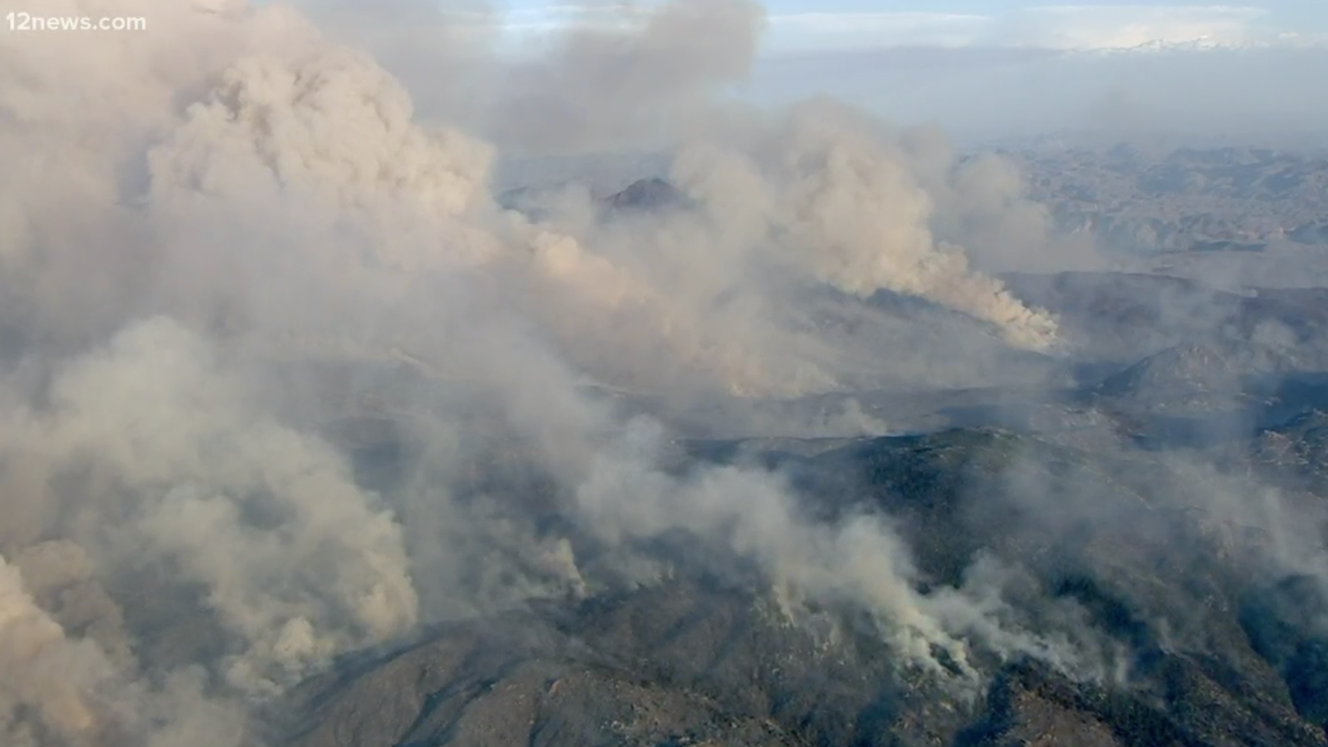 Residents are asked to evacuate after a brush fire burning nearly 38,000 acres forced the closure of recreation sites and a portion of Highway 87 over the weekend.