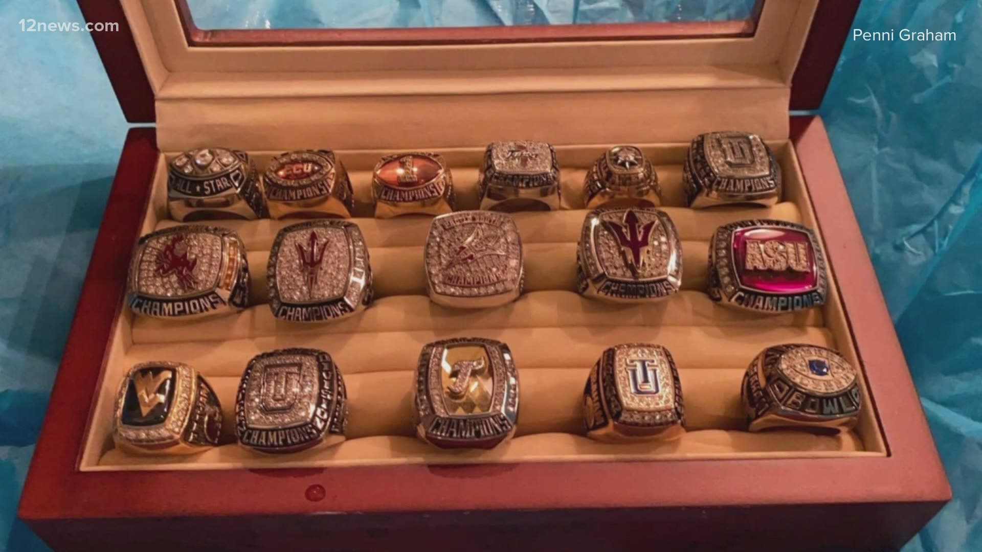 Todd Graham, a 5-year coach for ASU football, had 17 championship rings stolen on Thursday. Now, his wife is pleading for the thief to return them.