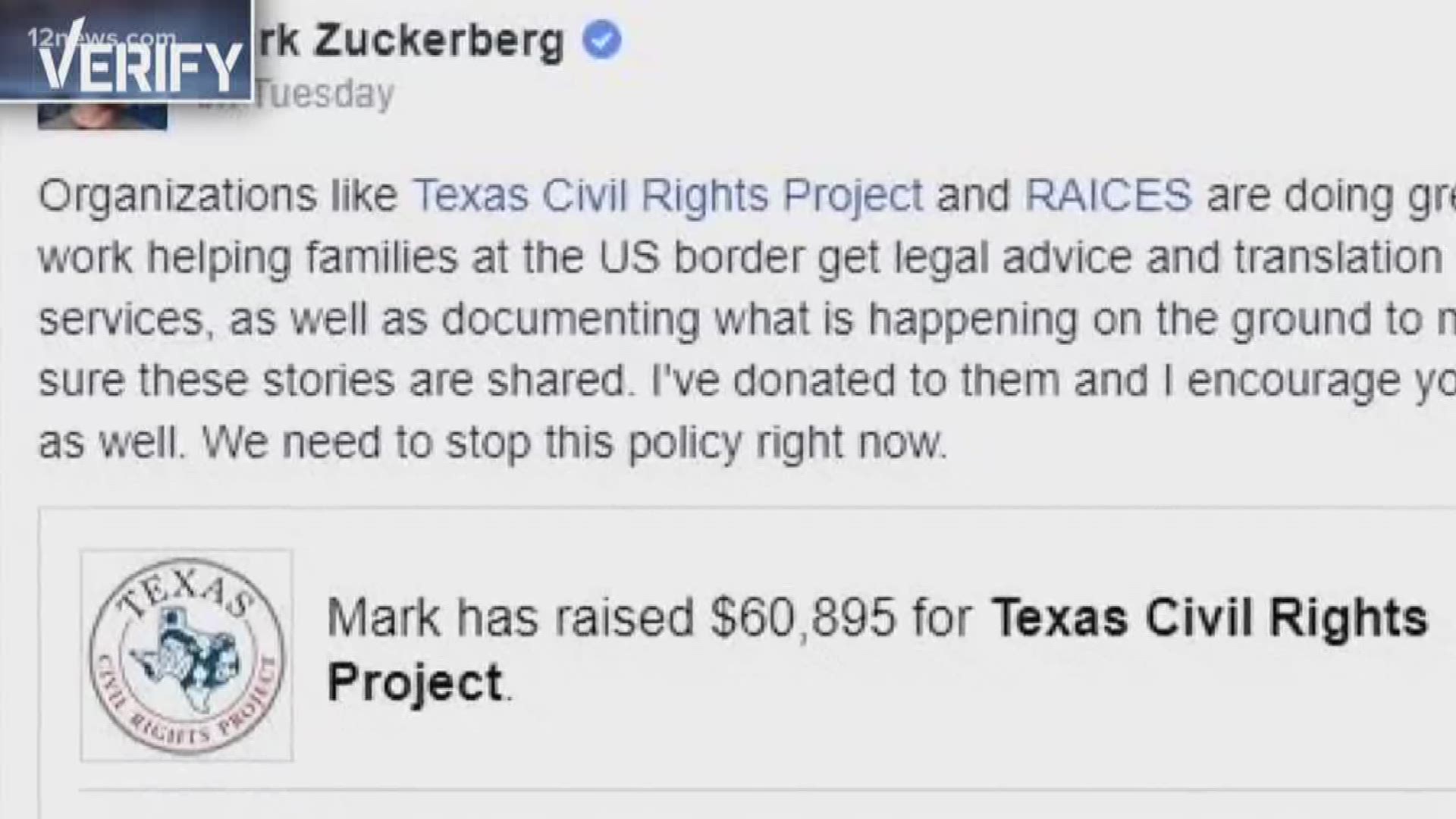 We verified how those donations to immigrant rights groups will be spent.