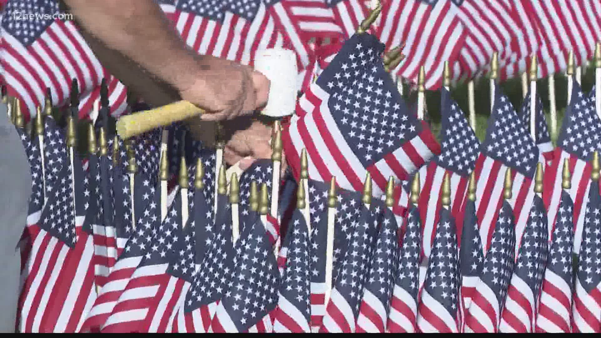 10,000 flags planted to honor our fallen ahead of Memorial Day at