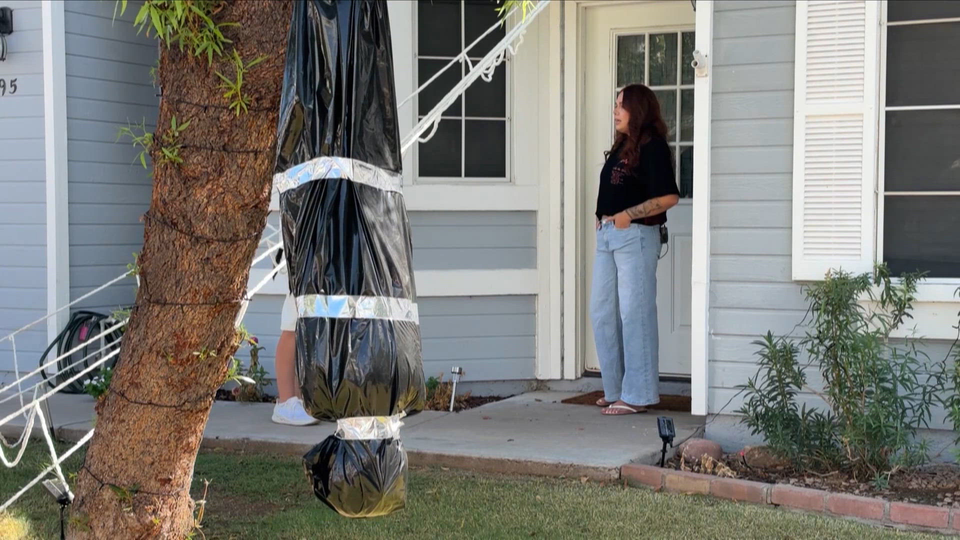 Duct Examples Mesa neighbors clash over Halloween decoration one says resembles a ...