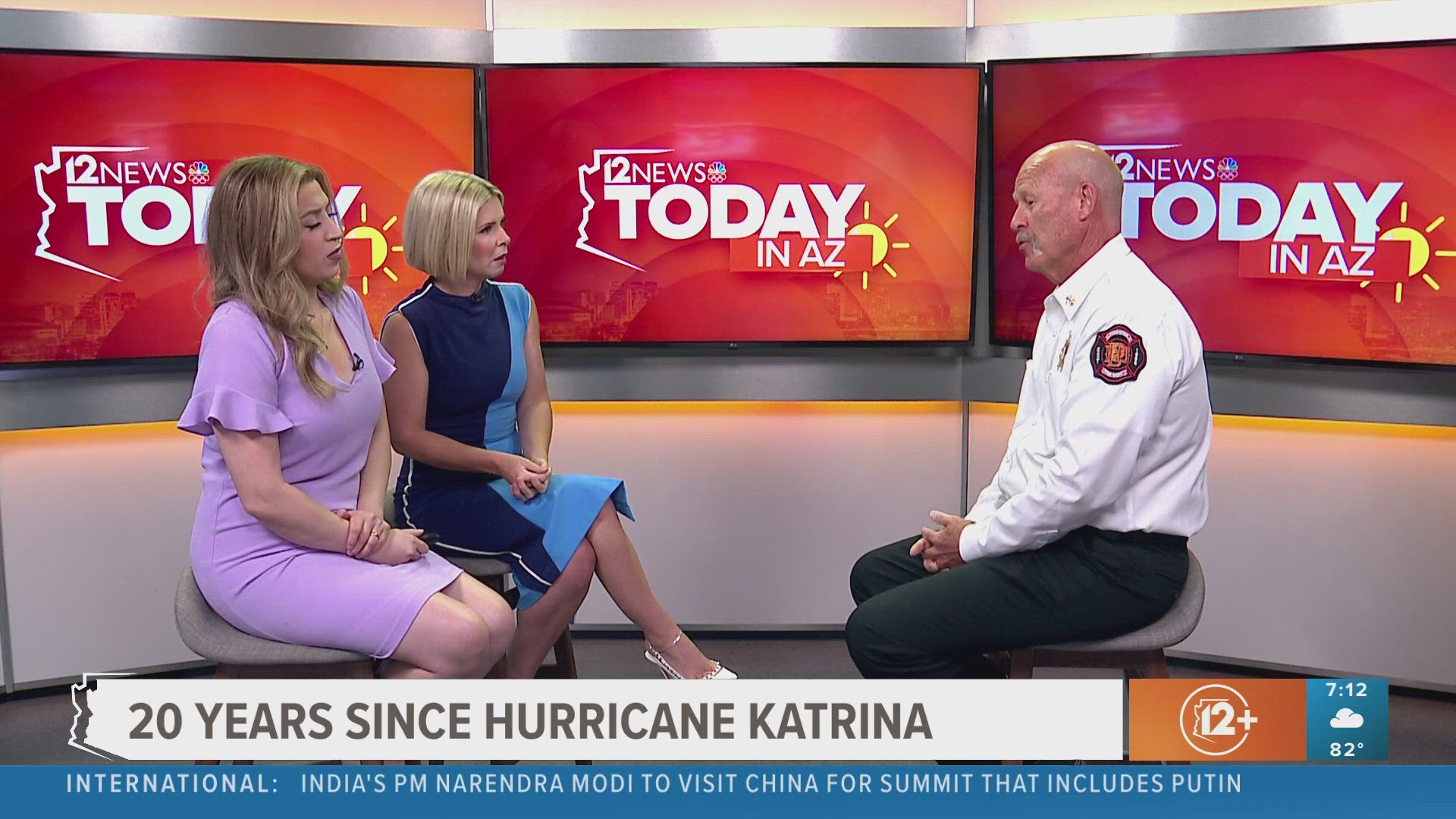 A Phoenix firefighter remembers assisting with recovery efforts during Hurricane Katrina nearly 20 years ago.