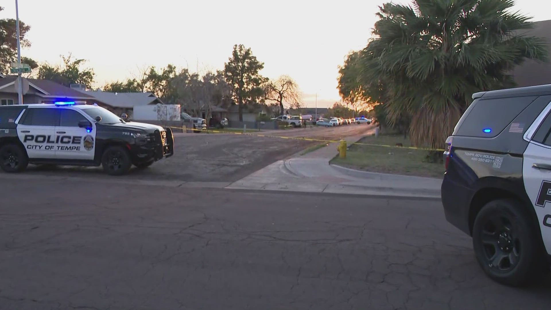 The shooting happened Friday evening near University Drive and Loop 101.
