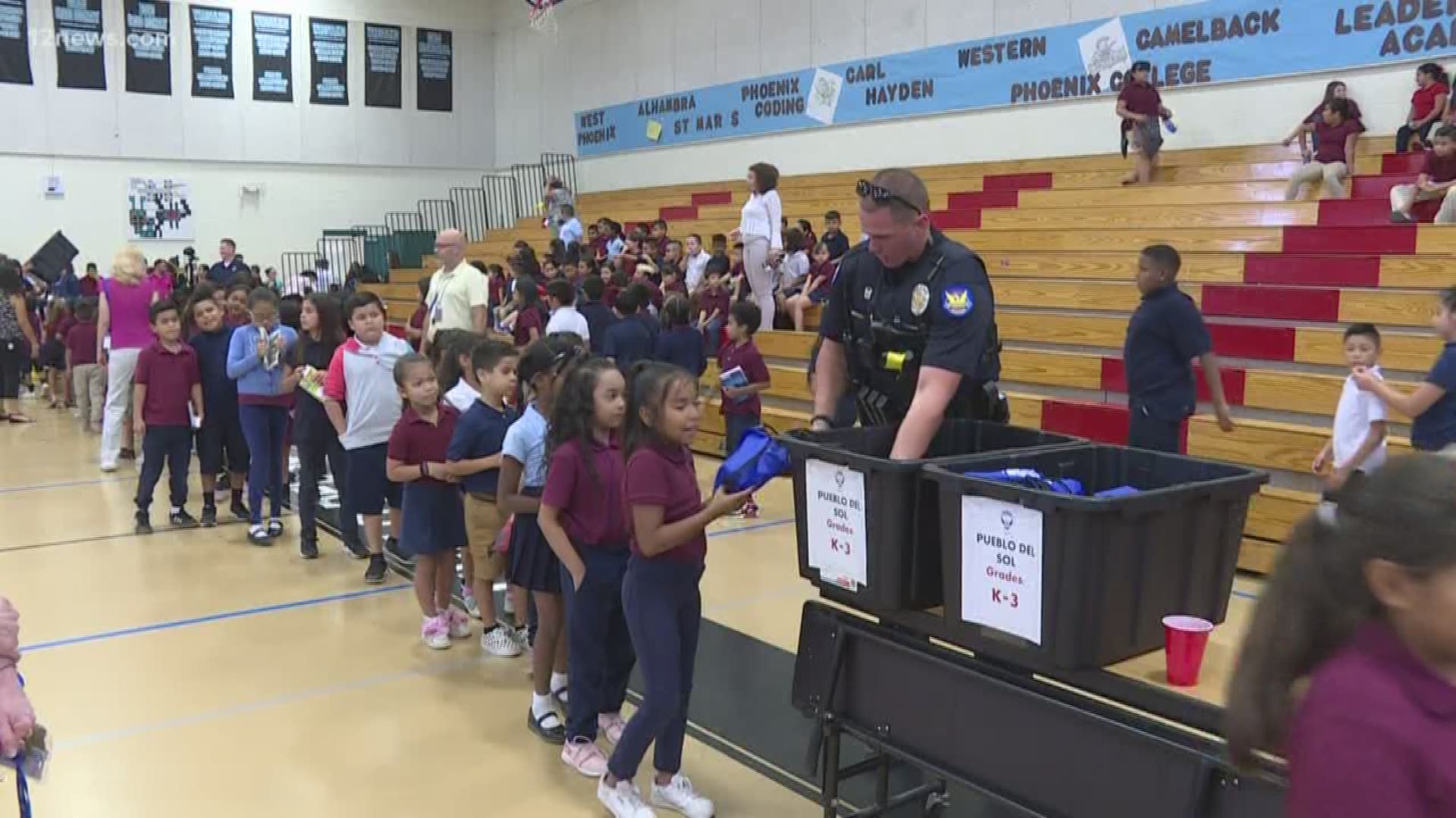 Back to school drives helps 1,100 Valley students