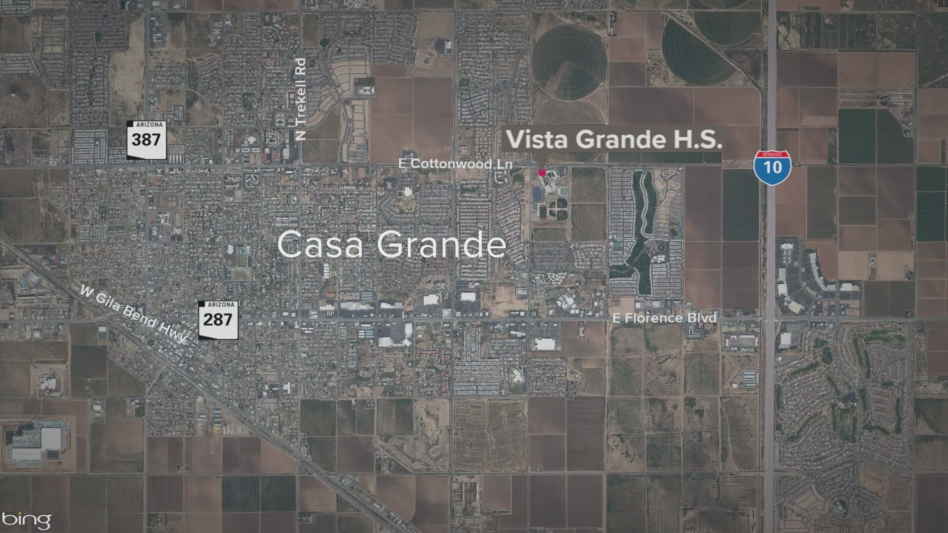 The student was arrested Monday morning at Vista Grande High School, police said.