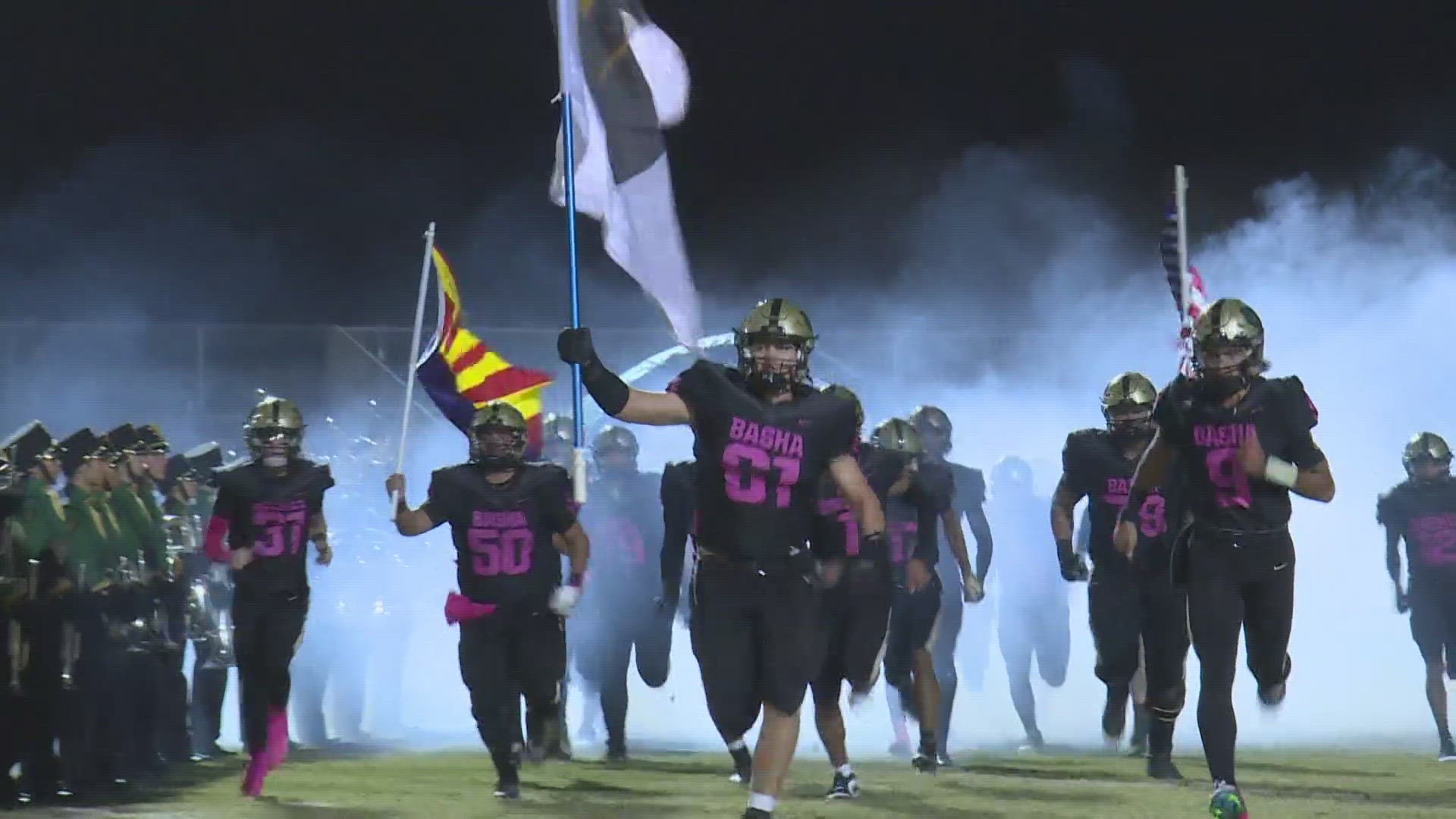 Open Division #3 Basha was too much for their 6A Premier region rival, 6A #17 Casteel, in a 43-7 victory