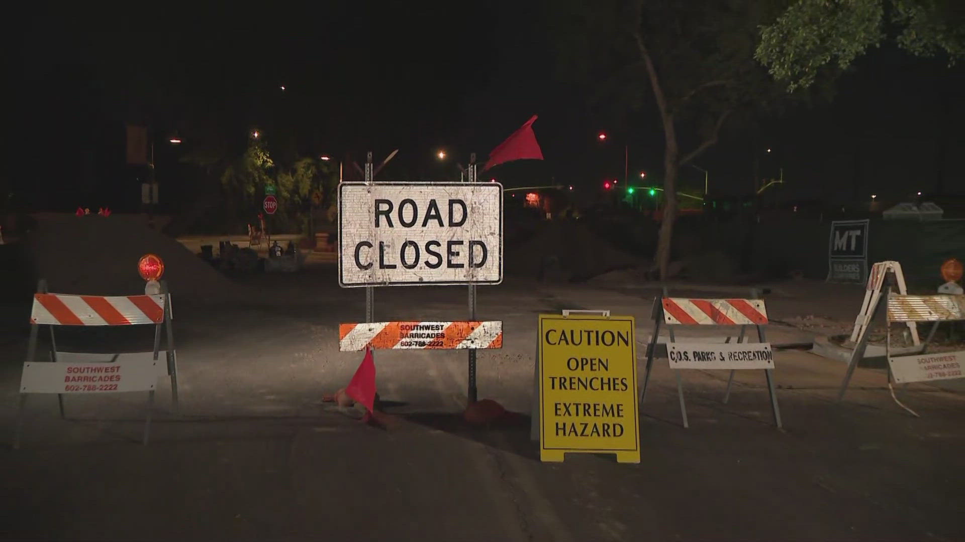 The closure is associated with a new condo project. 