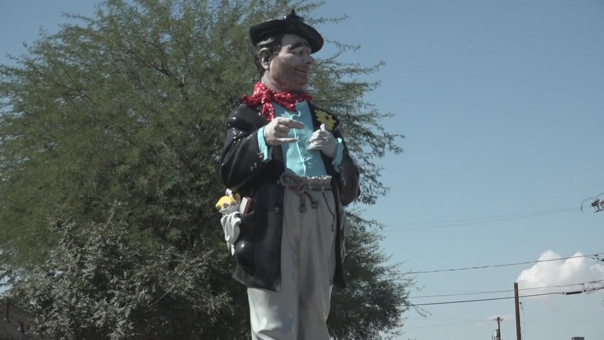 In Buckeye a quirky and unusual statue has become an attraction that brings people from across the nation to visit it. This is Hobo Joe.