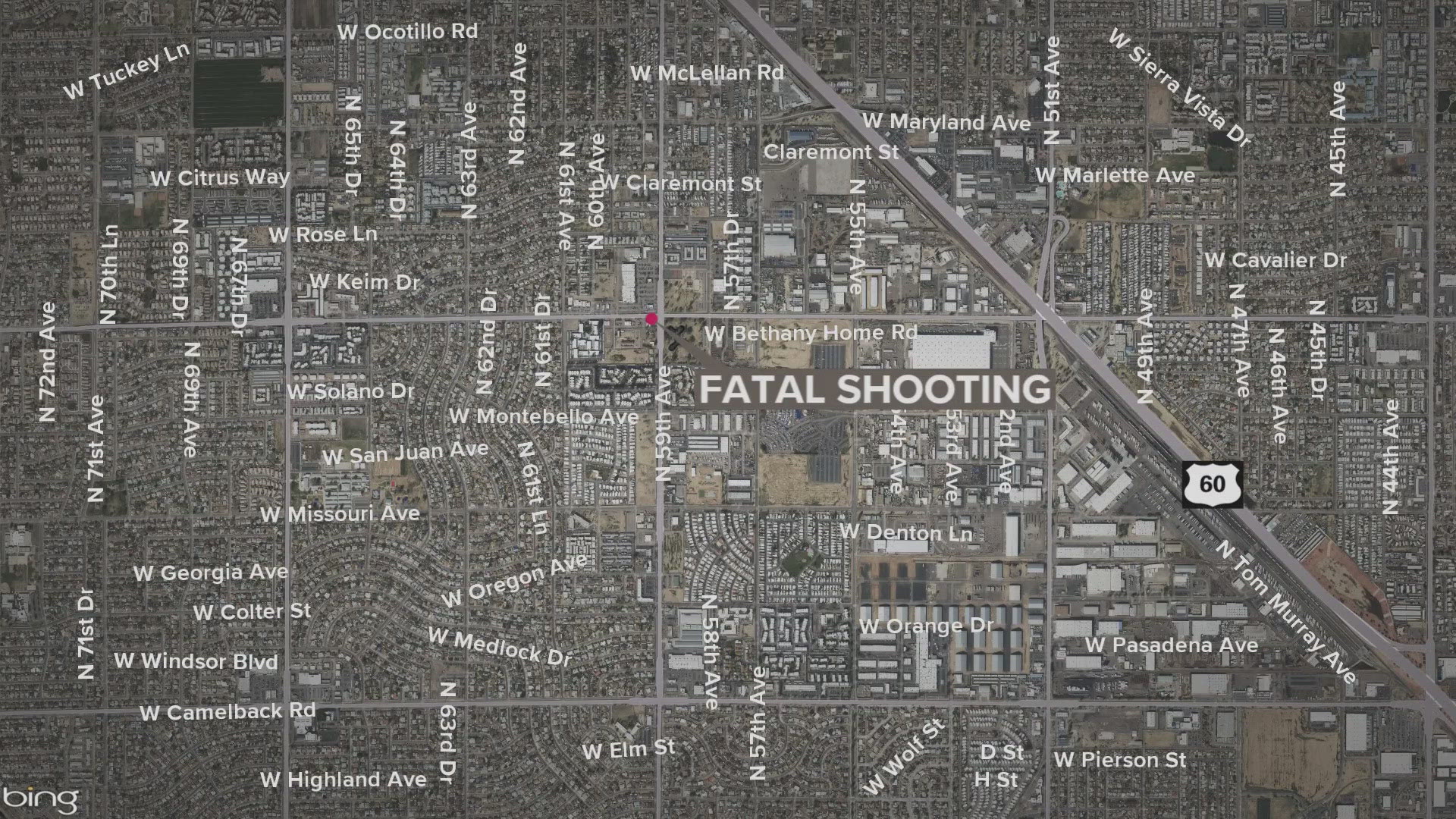 The shooting happened early Sunday morning near 59th Avenue and Bethany Home Road.