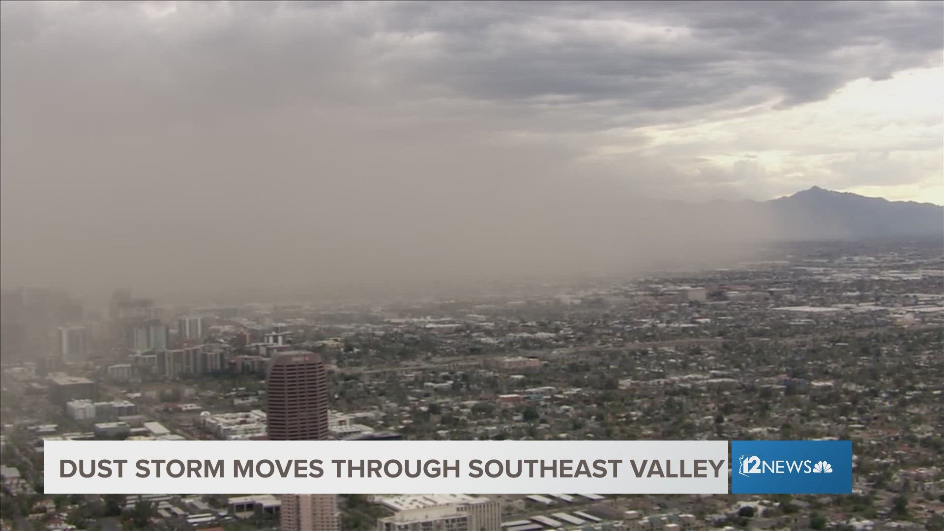 A dust storm moved through the Valley on Wednesday.