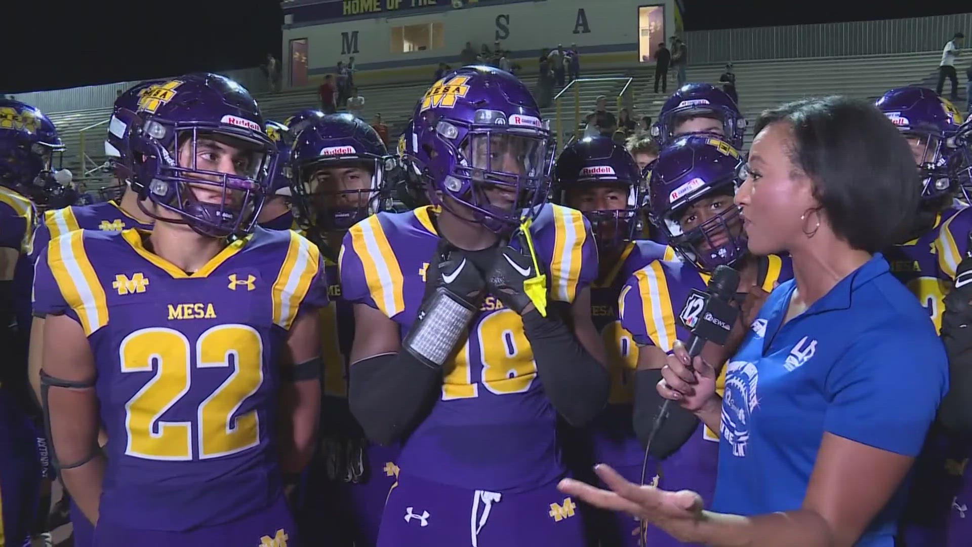 12Sports' Lina Washington is On the Road with Mesa and speaks with the Jackrabbits after their loss to rival Mountain View