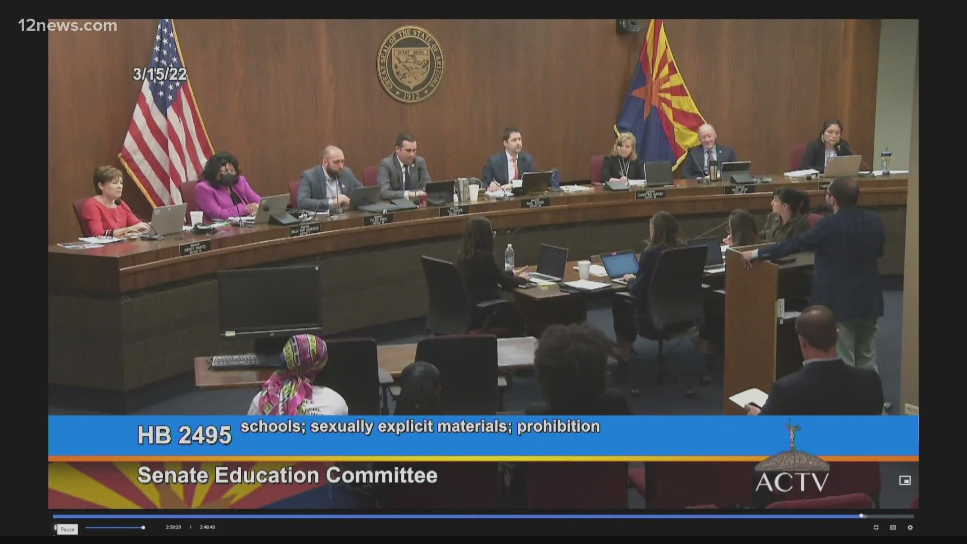 A bill that would ban sexually explicit books in Arizona schools has stalled in the legislature. The bill's sponsor is trying to fire up support.