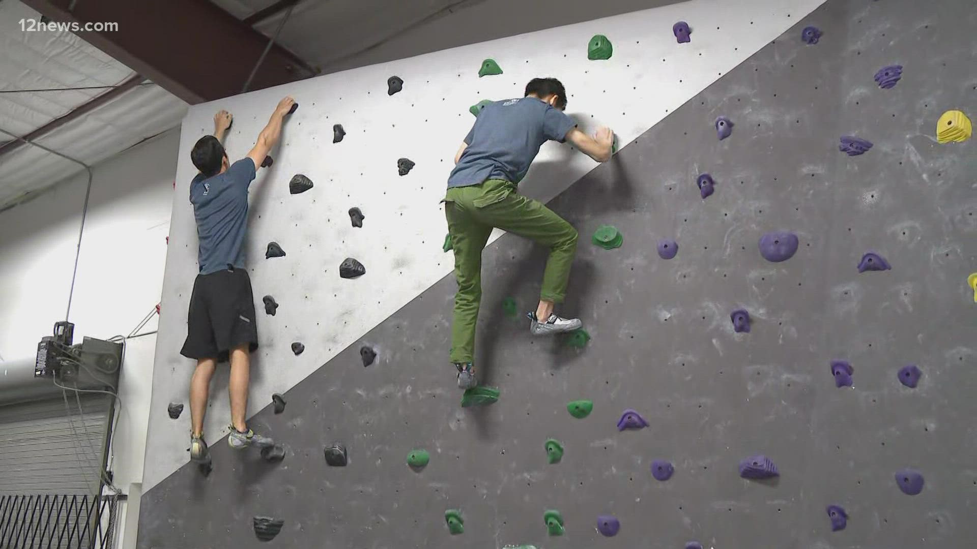 Sport climbing is making its debut as an Olympic sport in Tokyo. Jess Winters stops by a Valley gym to see what it's all about.