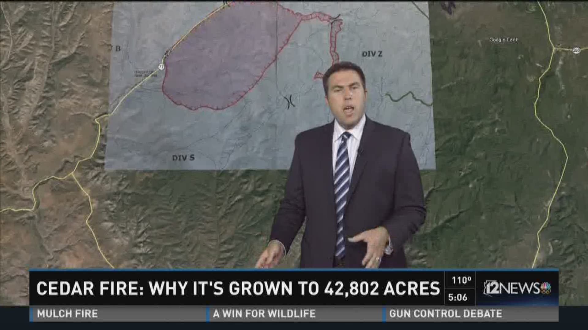Governor Doug Ducey has issued a state of emergency in Navajo County as officials battle the Cedar fire
