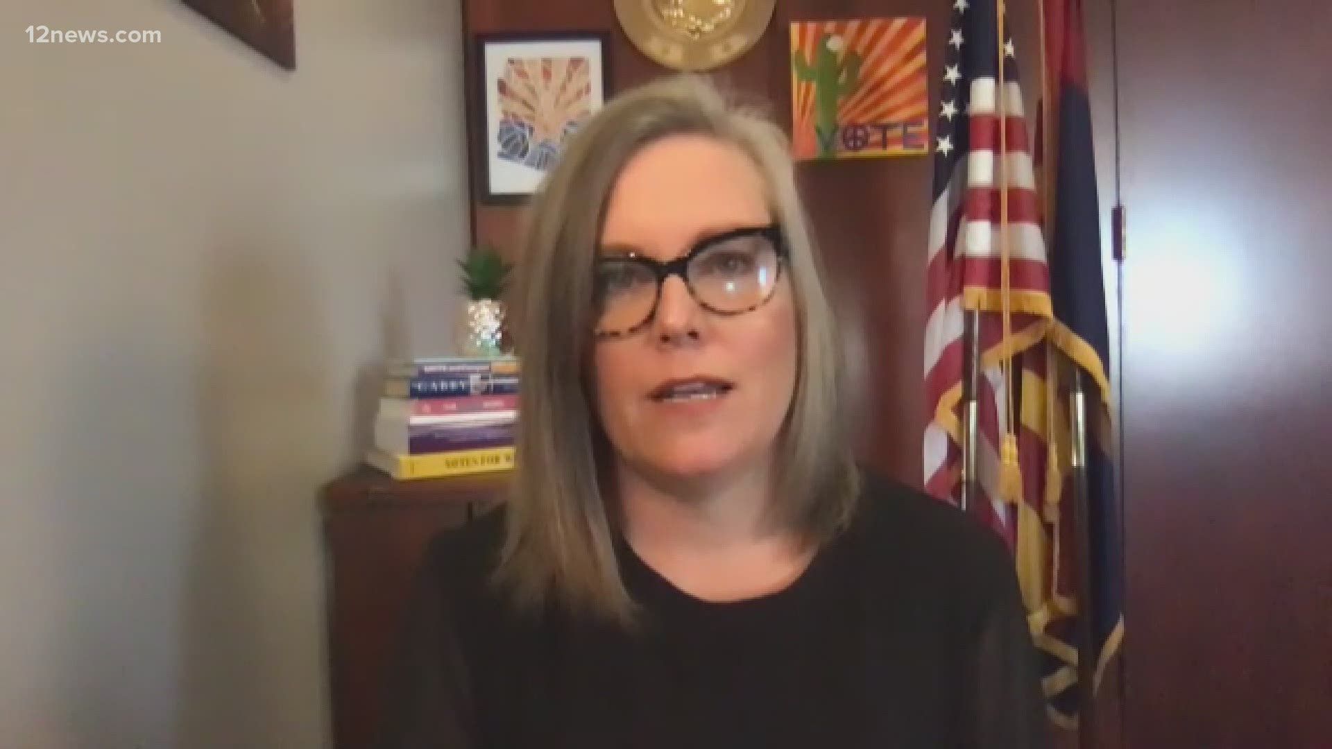Arizona's Secretary of State Katie Hobbs has been subjected to threatening calls to her son, protesters at her door and calls for her husband to resign from his job.