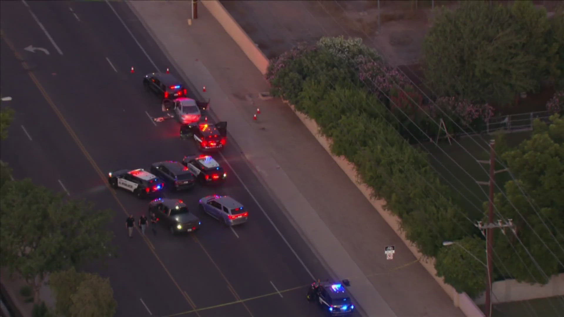 The shooting happened near the intersection of Lindsay and Guadalupe roads in Gilbert on Wednesday. The intersection is currently closed. 