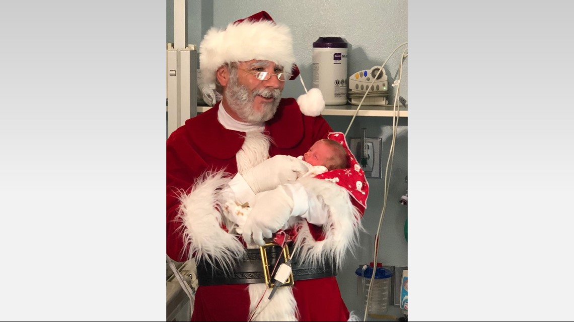Santa visits babies in NICU at Banner Desert Medical Center