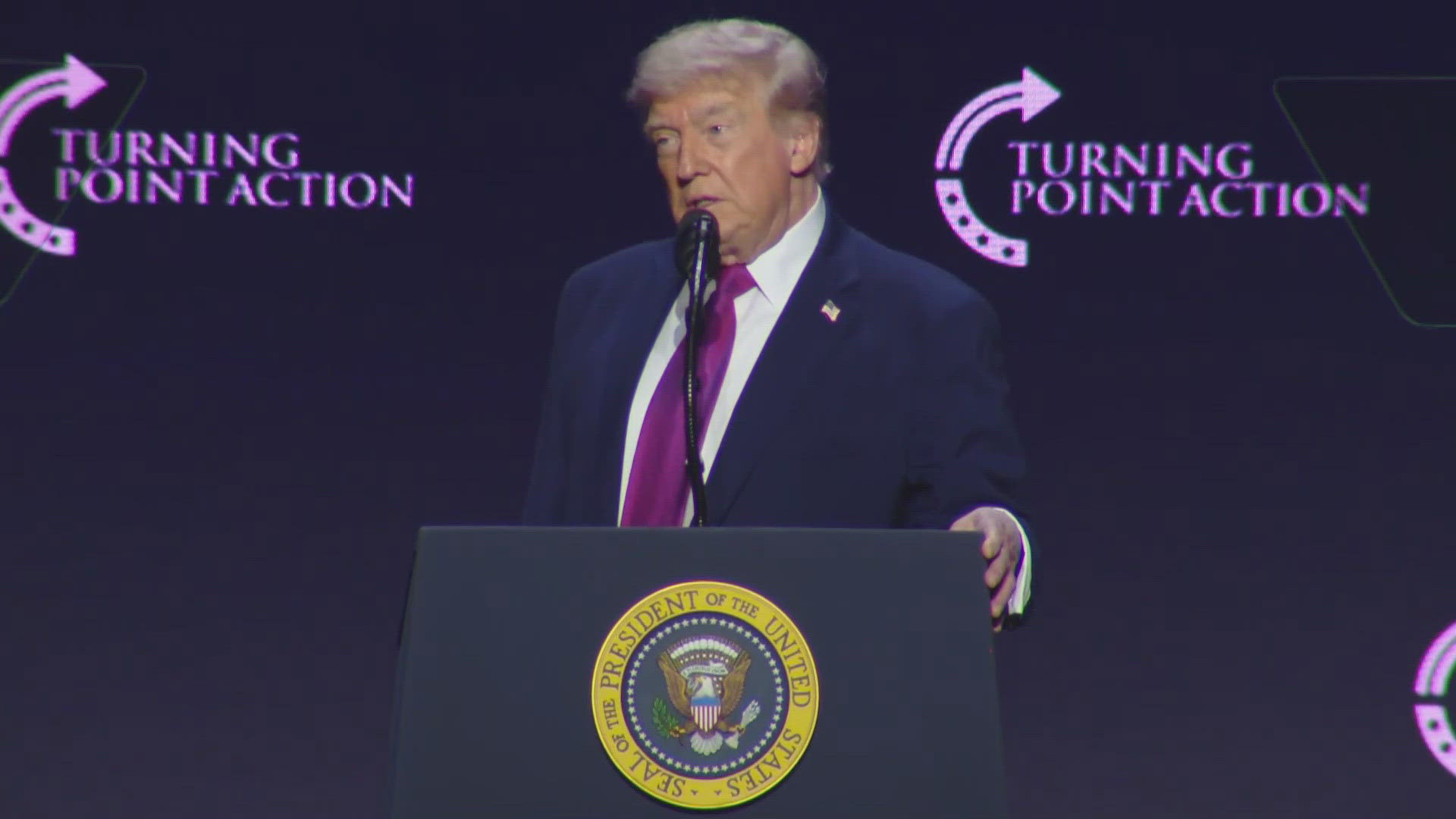 President Trump speaks at Turning Point USA's Phoenix rally | Full Speech | 12news.com