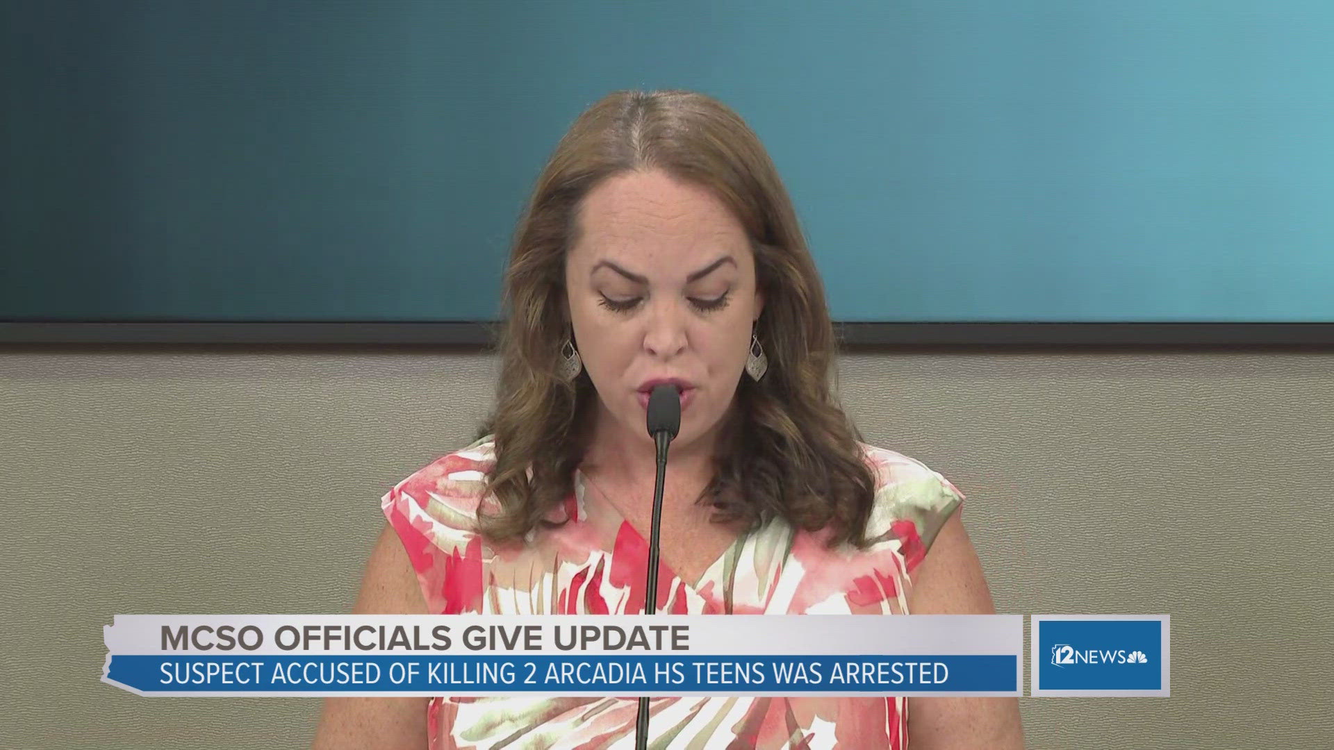 Authorities provide an update on the arrest of the suspect who allegedly killed two Arcadia High School students in May.