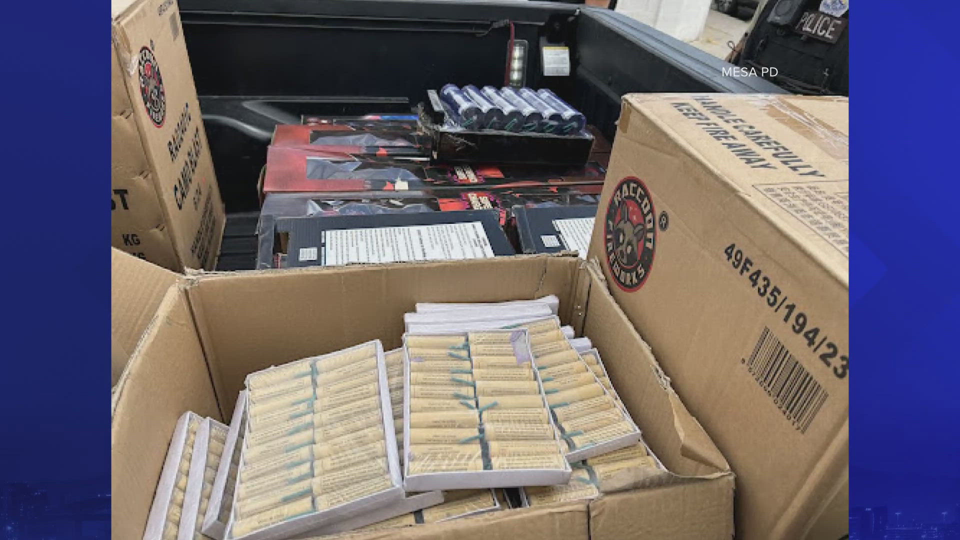 3 men were arrested by the Mesa Police Department for bringing illegal fireworks from out of state into the Valley. Watch the video above for more.