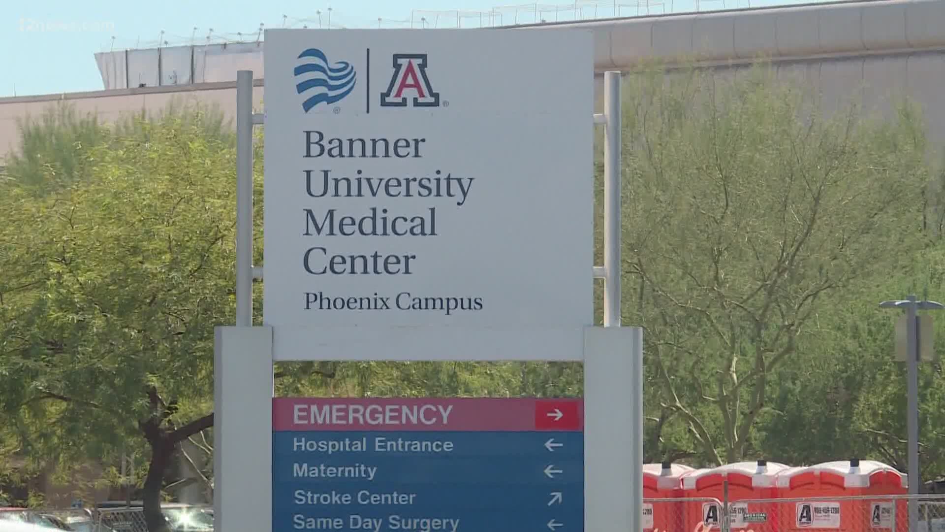 Hospitals say they still have room for new patients.
Intensive care beds in Arizona are nearing capacity but haven't reached their limit yet.