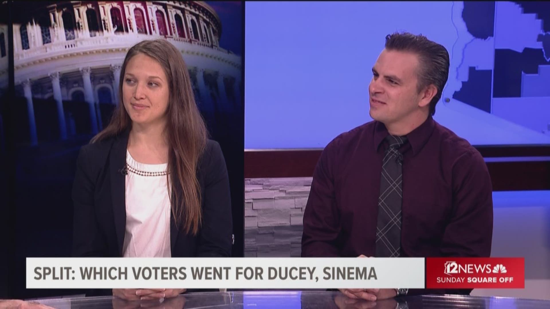 Experts on election data show us which Maricopa County voters crossed party lines by voting for Republican Gov. Doug Ducey and Democratic Senate candidate Kyrsten Sinema.