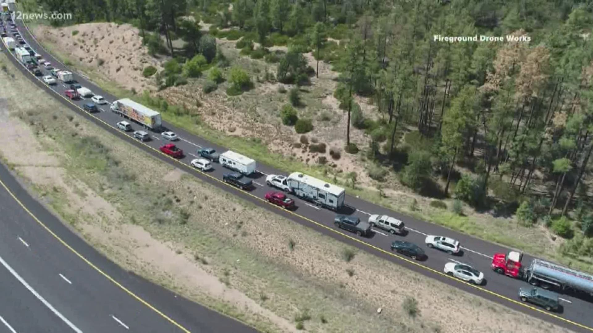 Those who spent Labor Day weekend outside the Valley are heading back, and it's causing major delays on Arizona's highways.