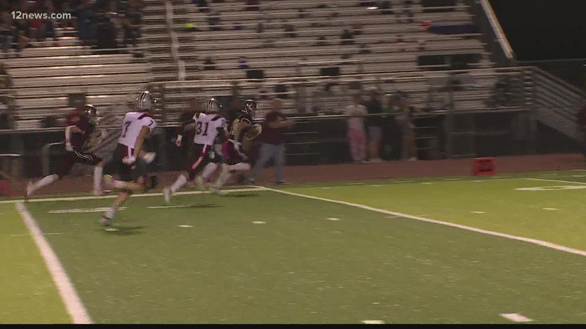 Boulder Creek defeats Mountain Ridge, 34-20, in week 7 of high school football.