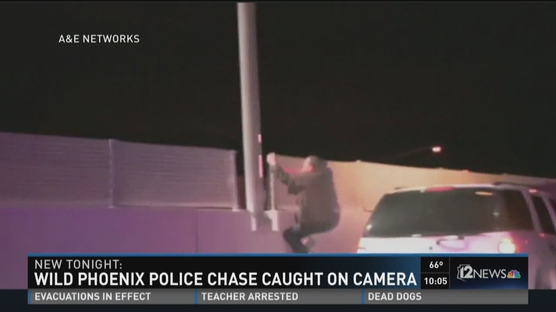 A wild Phoenix police chase caught on camera on "Live PD" from A&E Networks, who shared their video with 12 News.