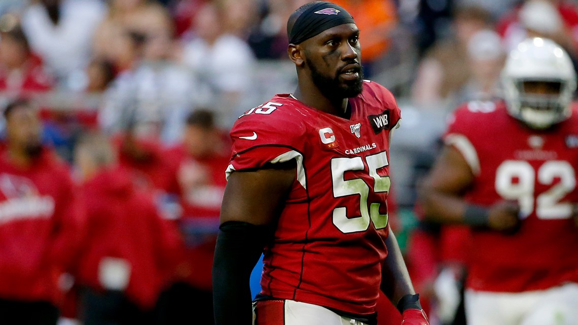 Arizona Cardinals linebacker Chandler Jones (55) during the first