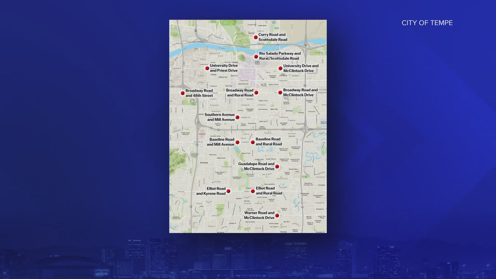 The City of Tempe recently installed photo enforcement cameras at 14 intersections. They have been giving out warnings, but that will soon end. 