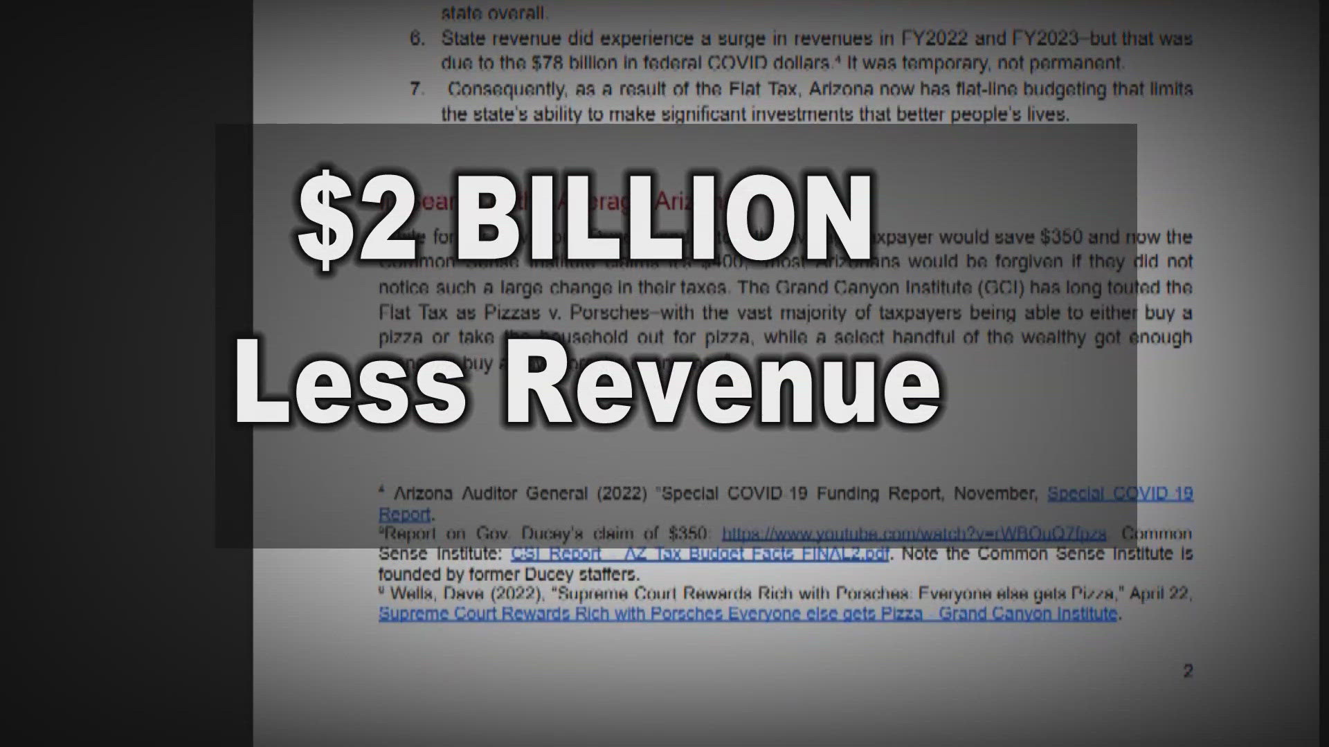 Nearly all Arizonans, regardless of how much they make, pay a 2.5% flat income tax. But is that hurting the state?