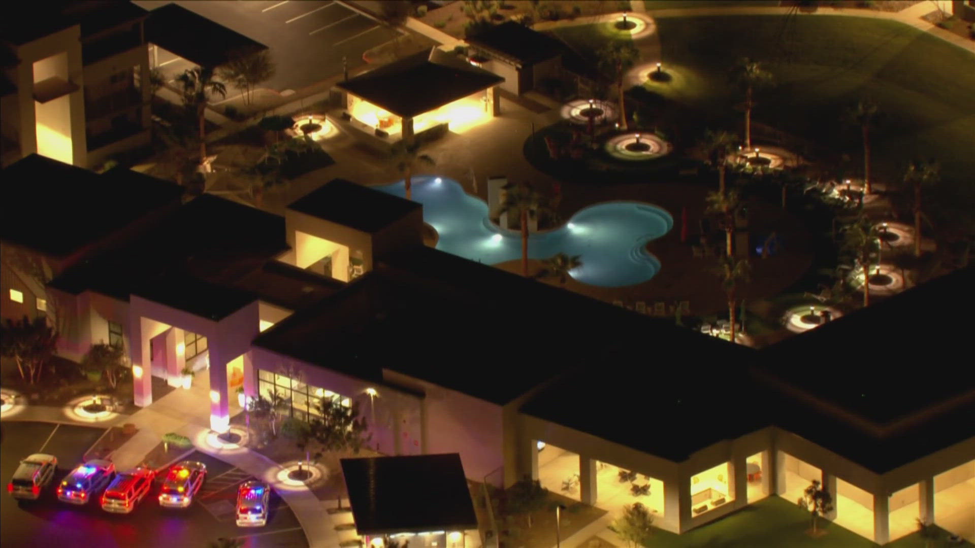 The girl was alert when taken to the hospital, officials said. 