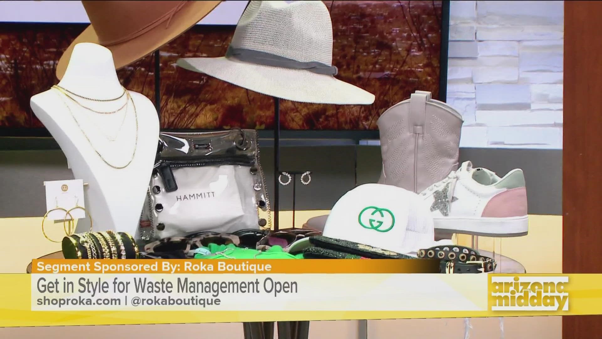 Roka Boutique shows you how to be fashionable while following all restrictions at the Waste Managment Phoenix Open. The golf tournament begins next week!