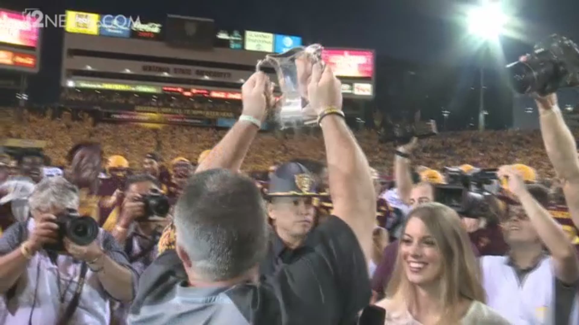 Arizona State University football players expressed thanks to former head coach Todd Graham after he was fired Sunday.
