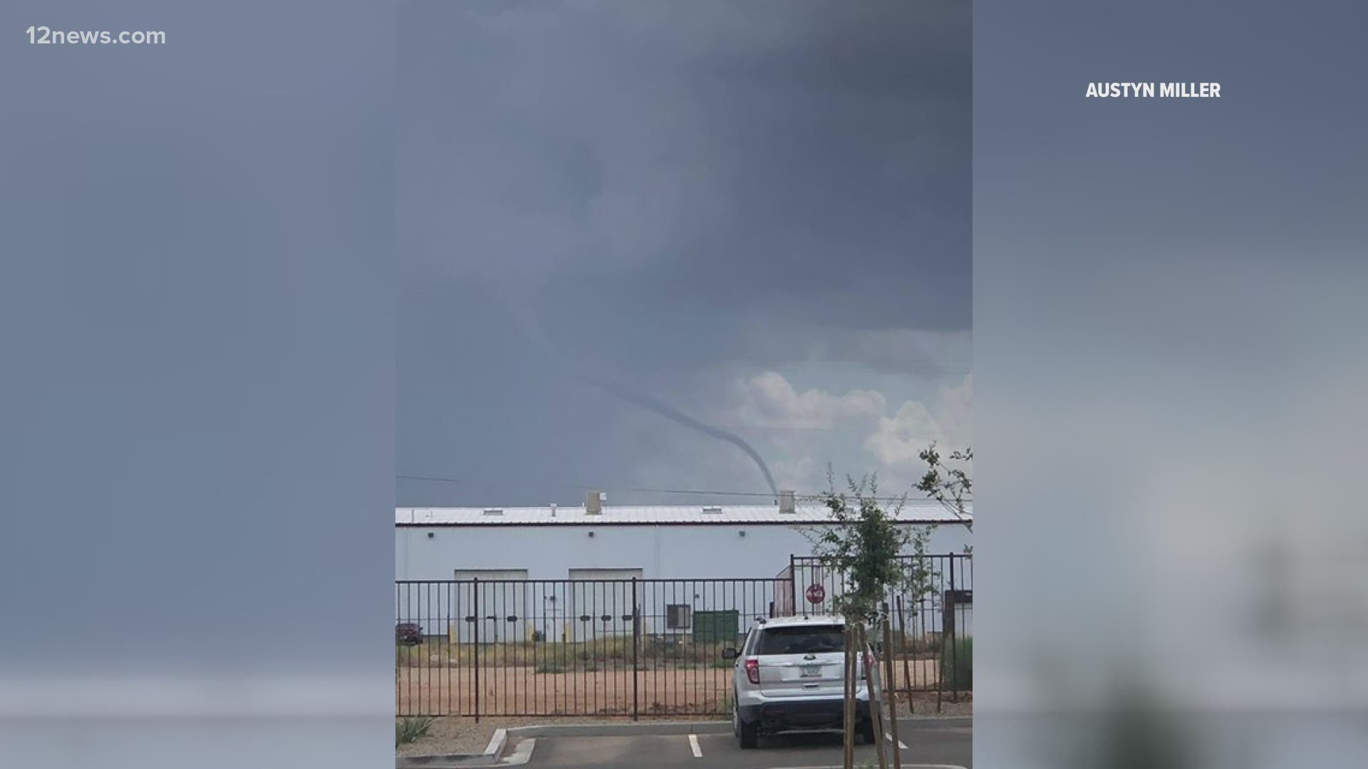 The NWS in Las Vegas said the tornado touched down about 10 miles east of Kingman and is moving to the north/northeast at 10 miles per hour. Jamie Kagol has more.
