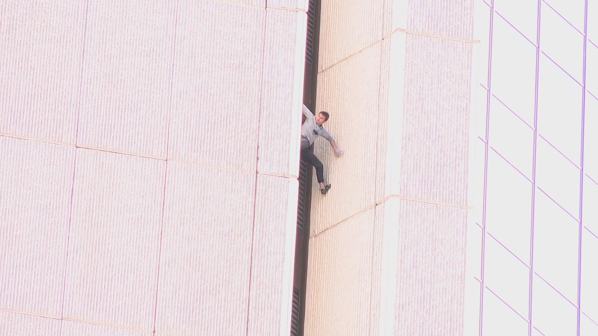 The protestor, known online as Pro-life Spiderman, was seen climbing the building early Tuesday morning. Here's some initial info after the incident.