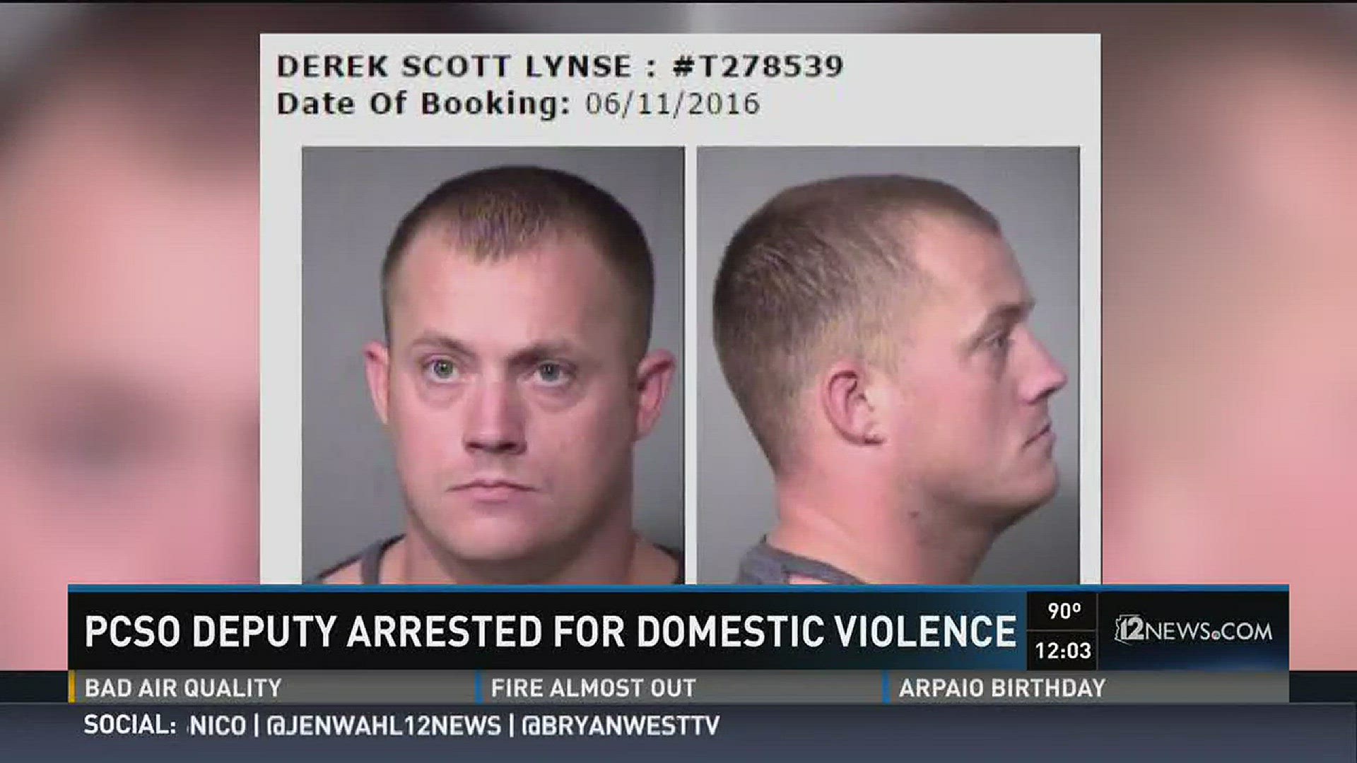 PCSO deputy arrested for domestic violence | 12news.com