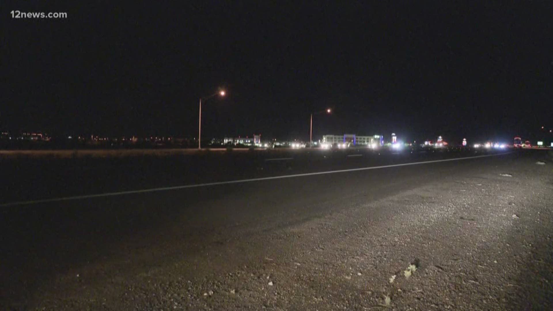 An 8-year-old girl was airlifted to Phoenix Children's Hospital Monday night after she was found lying injured on I-10 near Buckeye, the Arizona Department of Public Safety said.