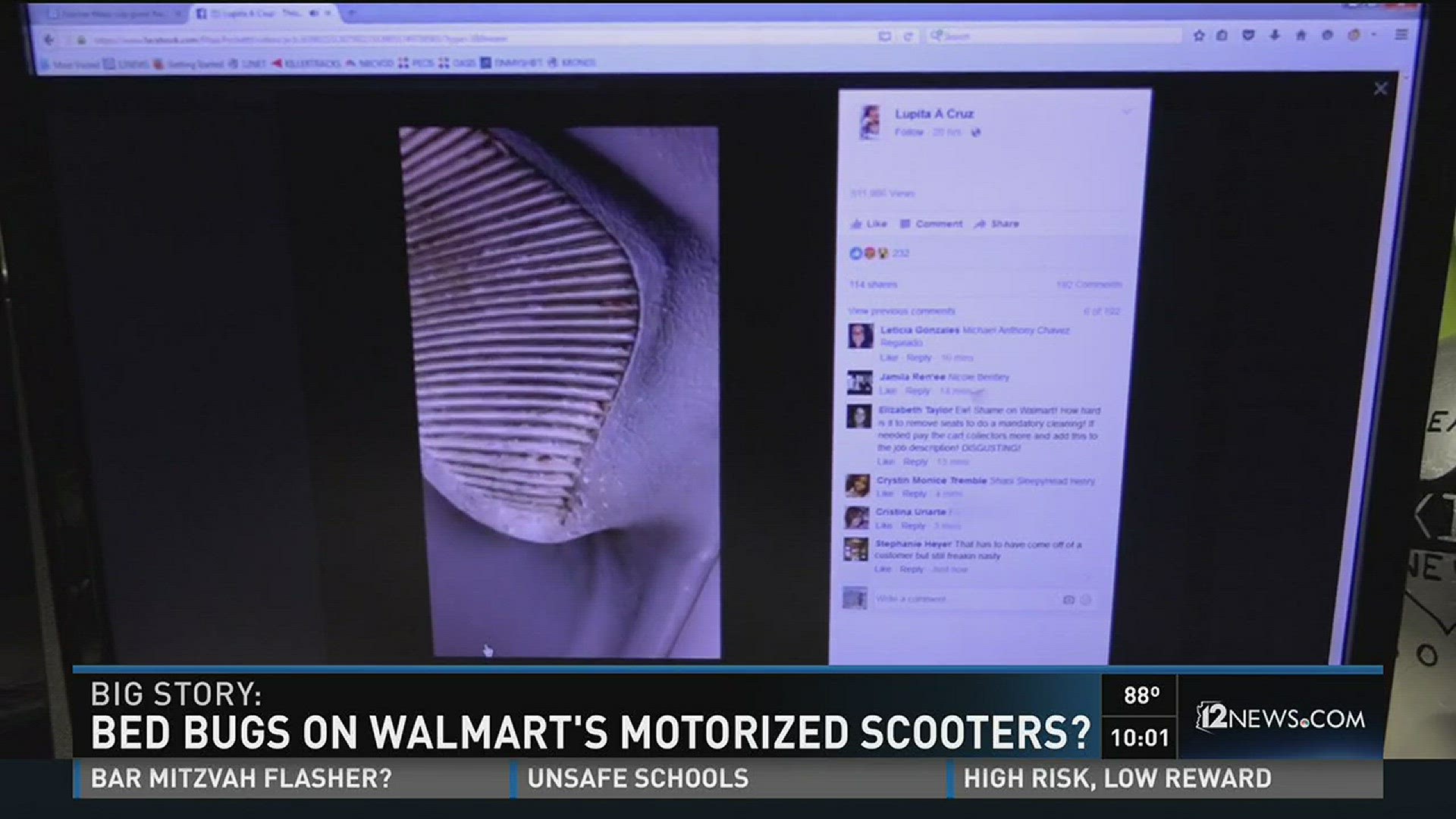Bed bugs in Walmart's motorized scooter?