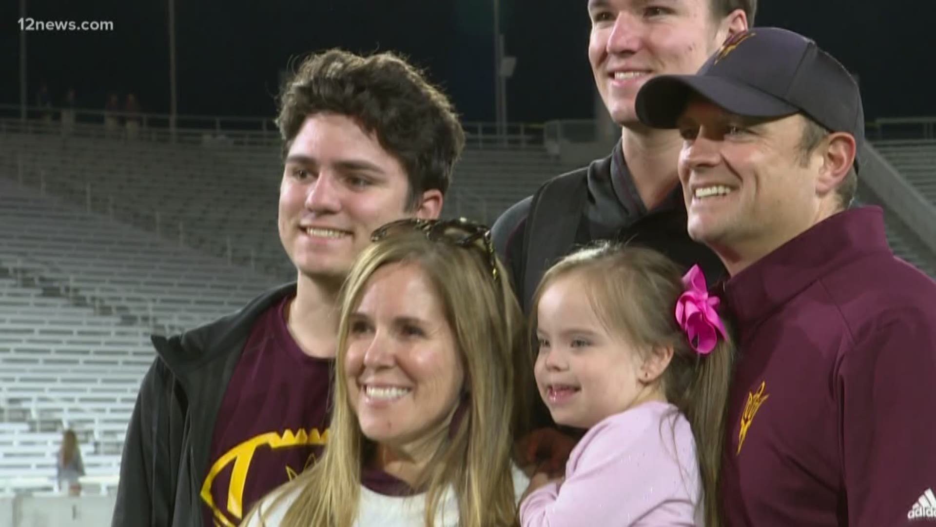 ASU defensive coordinator Danny Gonzales and his family have a little blessing right in their home, his daughter Abby. Abby was born with Down Syndrome, and her parents are making sure it isn't the only thing that defines her.