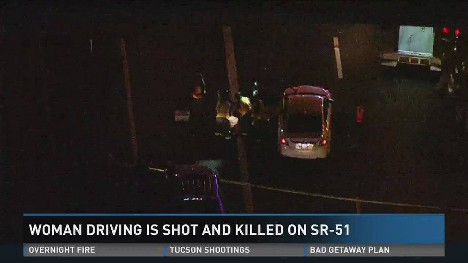 A woman was shot and killed while driving down the freeway Wednesday evening has been identified.