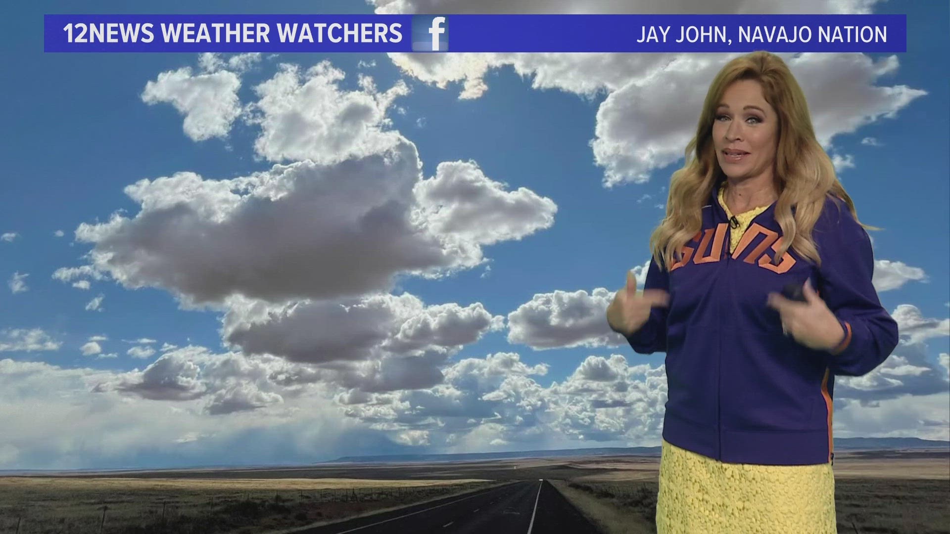 12News Meteorologist Ginger Jeffries is changing the mojo for the Phoenix Suns in her weather forecast!