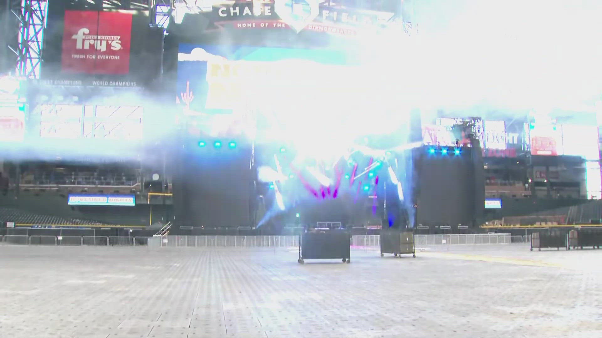 Take a live look at the first music festival at Chase Field.