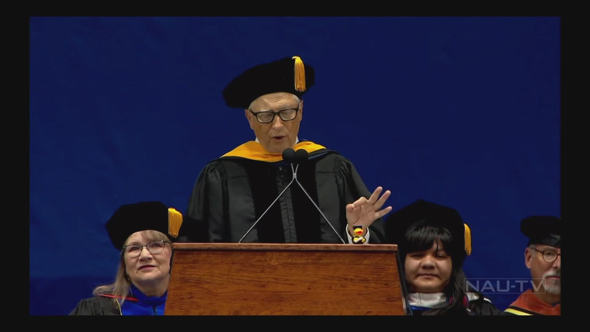 Bill Gates discusses climate, wealth gap at NAU commencement