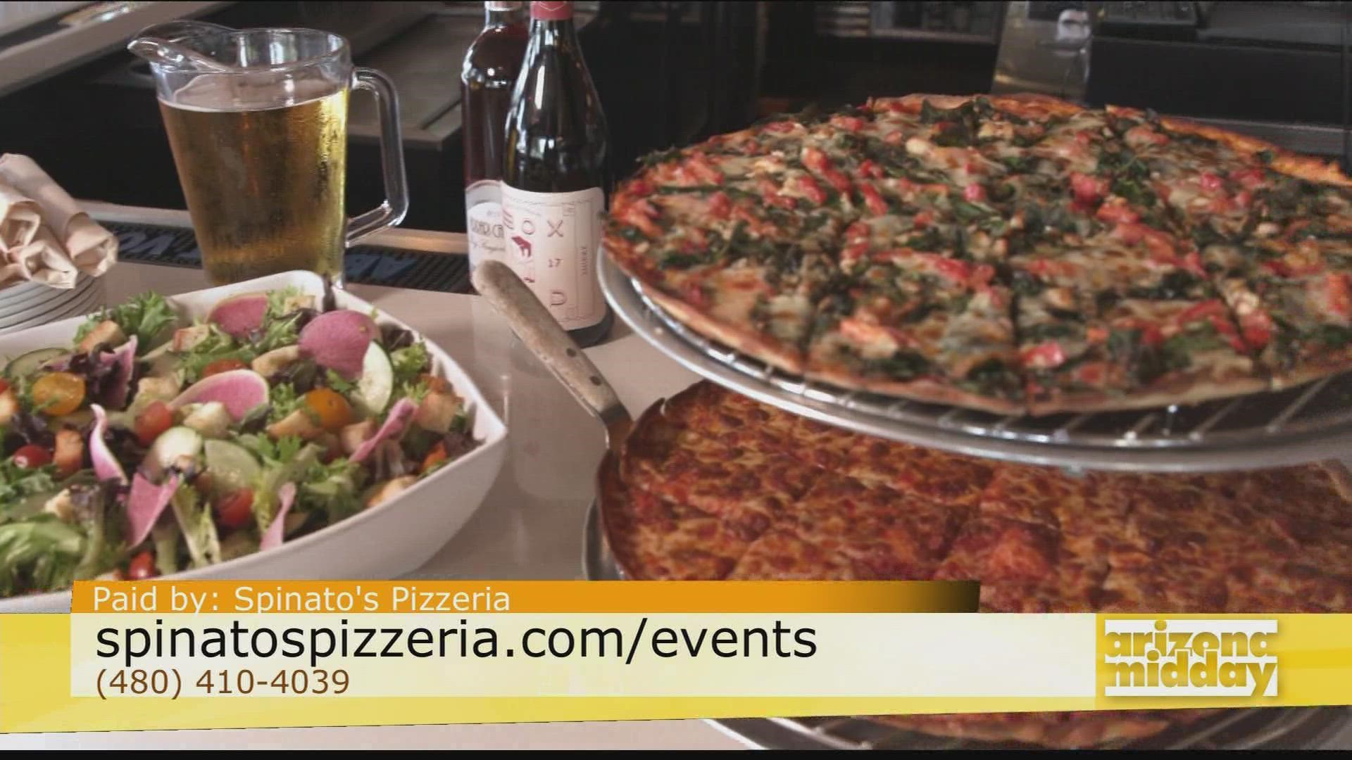 Anthony Spinato & Chris Kienlen, with Spinato's Pizzeria, share the game day food options or event options