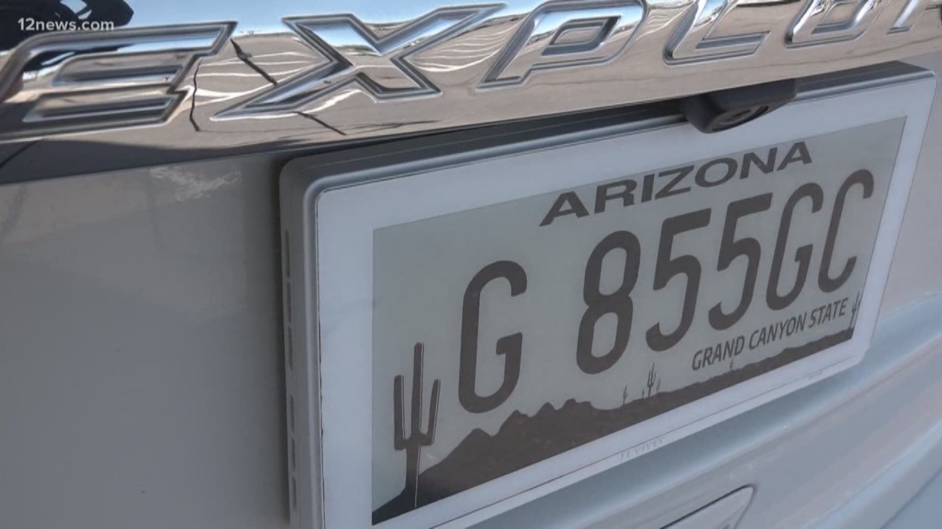 The company Reviver Auto has created digital license plates, and the Arizona Department of Transportation is testing them out on 12 of its vehicles.