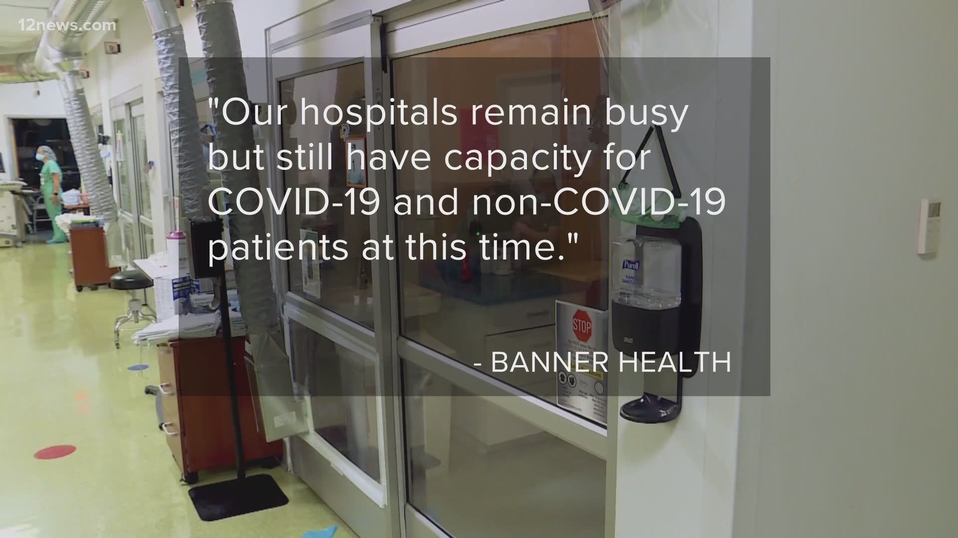 Pima County health officials first said there was no more room at hospitals before clarifying what they meant hours later. Team 12's William Pitts has the latest.